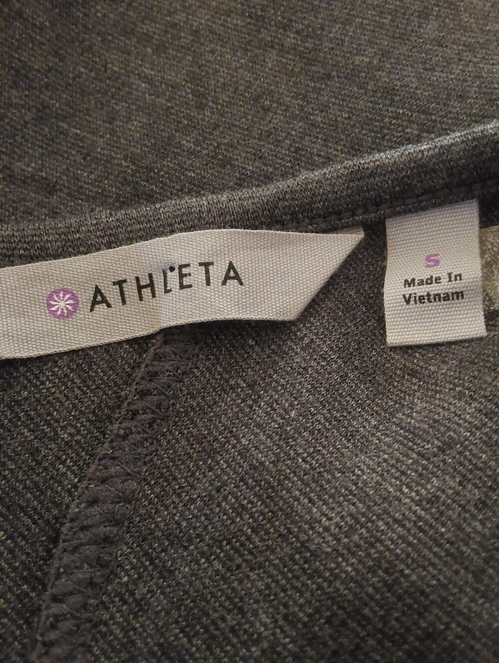 🌺 Just Like New Athleta Charcoal Gray Long Sleeve Bodycon Dress - Picture 10 of 12